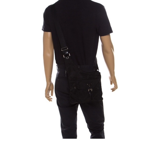 Prada Black Nylon and Leather Crossbody Bag - Picture 9 of 9